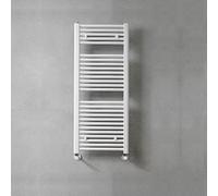 Radiateur sèche-serviette design vertical NILE 60x118 cm-Chromé-Chromé-Blanc-60 ---Blanc