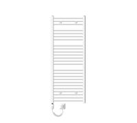 ECD Germany Radiateur Sèche Serviette Radiateur Design Electrique 600 x 1500 mm Blanc Tige Coudée 1200W