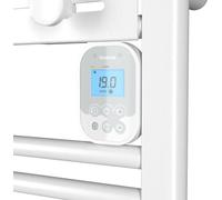 Noirot Radiateur sèche-serviettes compact - ACTIBAIN - fluide - 1300W - 40x138,9x12,7 cm - programmable - détection fenêtre - blanc Blanc G