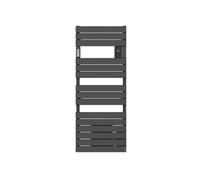 Radiateur sèche-serviettes connecté Adelis avec soufflerie 1750W Anthracite - - 861652