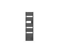 Radiateur sèche-serviettes connecté Adelis étroit 500W Anthracite - - 861924