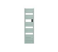 Radiateur sèche-serviettes connecté Adelis étroit avec soufflerie 1750W Vert d'eau - - 861934
