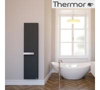 Radiateur sèche-serviettes eau chaude TOSCANE gris ardoise 989W - Thermor 499404
