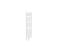 ECD Germany Radiateur sèche-serviettes électrique avec résistance 900W - 300 x 1800 mm - Blanc - droit avec raccordement latéral