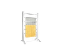 COSTWAY Sèche Serviette Electrique Radiateur 45-50°C, Chauffe-Serviettes Autoportant ou Mural, 6 Élément Chauffant en Aluminium