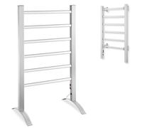 Radiateur sèche-serviettes électrique - 555 x 355 x 895 mm - 90 W - 6 barres - Pour salle de bain et linge