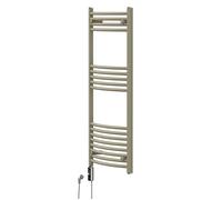 Radiateur sèche-serviettes électrique - ECD Germany - 50x120 cm - Beige - Résistance digitale 600W