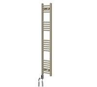 Radiateur sèche-serviettes électrique - ECD Germany - Beige - 300x1400 mm avec élément chauffant