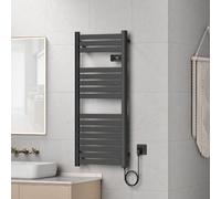 Sèche-serviettes électrique Ringebu 120 x 50 cm 500W noir