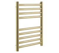 Radiateur sèche-serviettes, en laiton brossé, dimensions 400x600 mm, compatible avec le chauffage central