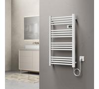 Radiateur sèche-serviettes 'Follo' aluminium 96 x 54 cm blanc