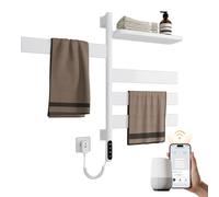 Radiateur sèche-serviettes rotatif à 180°, connecté Wi-Fi, 120 W, 76x45 cm, blanc