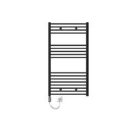ECD Germany Radiateur Design Sahara Électrique Anthracite avec Elément Chauffant Chromé Anthrazit