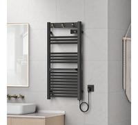 Radiateur sèche-serviettes 'Uvdal' aluminium 105 x 50 cm noir