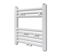 Radiateur sèche-serviettes vertical - vidaXL - 480x480 mm - Blanc - 8 barres transversales - Acier - 210 W