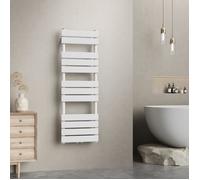 Radiateur sèche-serviettes Voss acier 120 x 40 cm blanc