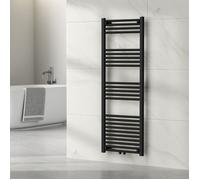 Radiateur sèche-serviettes Voss acier 140 x 50 cm noir