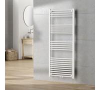 Radiateur sèche-serviettes 'Voss' avec 24 barres acier 140 x 60 cm blanc