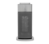 Radiateur soufflant 2000 W 220-240 V avec humidificateur oscillation 70° | ABS ignifuge - Réservoir de 320 ml - 15-35 °C - Minuterie 12 h - 36-45 dB - 25-30 m² - 2,1 kg - Argenté/noir