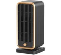 Radiateur soufflant - AUDBURN - 500W - Céramique - Noir - Salle de bain