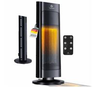Radiateur électrique KESSER® avec télécommande, économe en énergie, silencieux, 2000W, chauffage céramique, radiateur sur pied, réglage de température de 15 à 30°C. Chauffage rapide avec fonction d'os