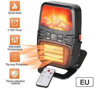 Radiateur Soufflant Céramique Salle de Bain Chambre 20m² Chauffage d’appoint 1000W 3 Modes Chauffe Rapide Protection