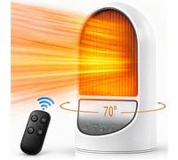 Radiateur soufflant - chauffage d'appoint-Havelon - EcoSec-1500W - Télécommande-Oscillation 70° Céramique PTC - Anti-basculement