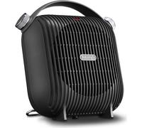 Radiateur Soufflant DELONGHI 2400W, 2 Allures de Chauffe, Thermostat Ajustable, IP21, Blanc