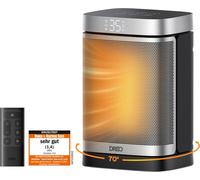 Radiateur soufflant Dreo : chauffage électrique compact de 1500W avec thermostat et oscillation