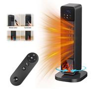 Radiateur Soufflant Électrique Puissant 2000W - Radiateur cheminée Chauffage Rapide Télécommande avec Protection Contre Renversement