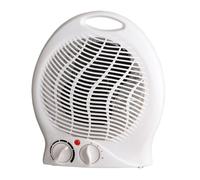 Radiateur soufflant fixe 2000W, 2 vitesses, blanc