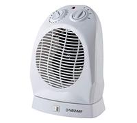 Radiateur soufflant fixe 2000W blanc, base oscillante