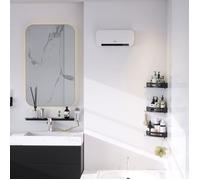Radiateur soufflant mural 2000 W avec télécommande 2 modes de chauffage écran LED minuterie 12 h pour salle de bain