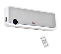 Radiateur soufflant mural 2000W télécommande 3 modes chauffage écran LED minuterie 12h salle de bain