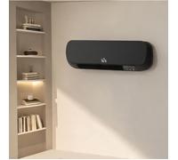 Radiateur soufflant mural céramique PTC 2000 W avec télécommande thermostat réglable et arrêt automatique pour salle de bain