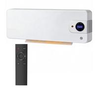 Radiateur soufflant mural - radiateur électrique - HOMCOM - 2000W en céramique PTC avec oscillation - ABS - 54x12 5x18 7cm - blanc