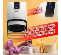 Radiateur soufflant mural sèche serviettes 2000W -