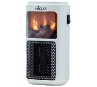 RADIATEUR SOUFFLANT NIKLAS AVEC PLUGIN PTC DISTRIBUTEUR CÉRAMIQUE FUEGO 400W 11x
