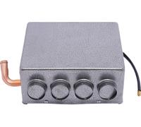 Radiateur soufflant portable, diffusion de chaleur dans 4 directions, compatibilité universelle, GRIS