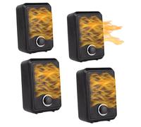 Radiateur soufflant portable, élément céramique PTC, dispositifs de sécurité, 4 unités ++économies