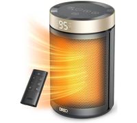 Radiateur soufflant PTC 1500 W – Chauffage d'appoint avec télécommande, minuterie, mode ECO et 34 dB