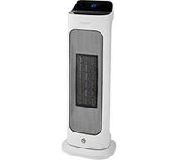 Nedis HTFA20WTW | Chauffage soufflant céramique PTC connecté | Wi-Fi | 2000 W | 2 niveaux de chaleur | Oscillation | Affichage de température 10-49 °C | Commande via application | Blanc