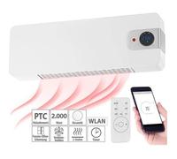 Radiateur soufflant - Sichler - WLAN - Céramique - 2000 W - Écran LED - Compatible Google & Alexa