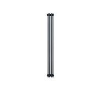 Radiateur Traditionnel à 4 Colonnes 1800 x 200 mm en Acier Gris Anthracite