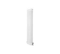 Radiateur Traditionnel à 4 Colonnes & Vannes 1800 x 380 mm en Acier Blanc