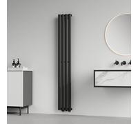 Radiateur tubulaire 'Nore' noir 160x24cm monocouche 438W