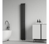 Radiateur tubulaire 'Nore' noir 180x24cm monocouche 484W