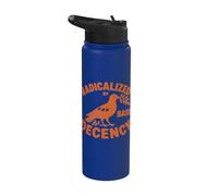Radicalized by Basic Decency Peace Dove Equality Stainless Steel Insulated Water Bottle