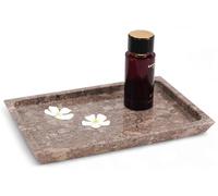 Radicaln Plateau de Service Rectangulaire en Marbre 30,5 cm, Fait à la Main, pour Fête, Divertissement, Aliments, Cafétéria, Décoration, Bijoux, Maquillage