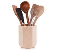 Radicaln Support à ustensiles en marbre 16,5 cm Vérone Porte-cuillère fait main pour comptoir de cuisine, idéal pour organiser les ustensiles de cuisine pour décor de cuisine de style ferme, ensemble